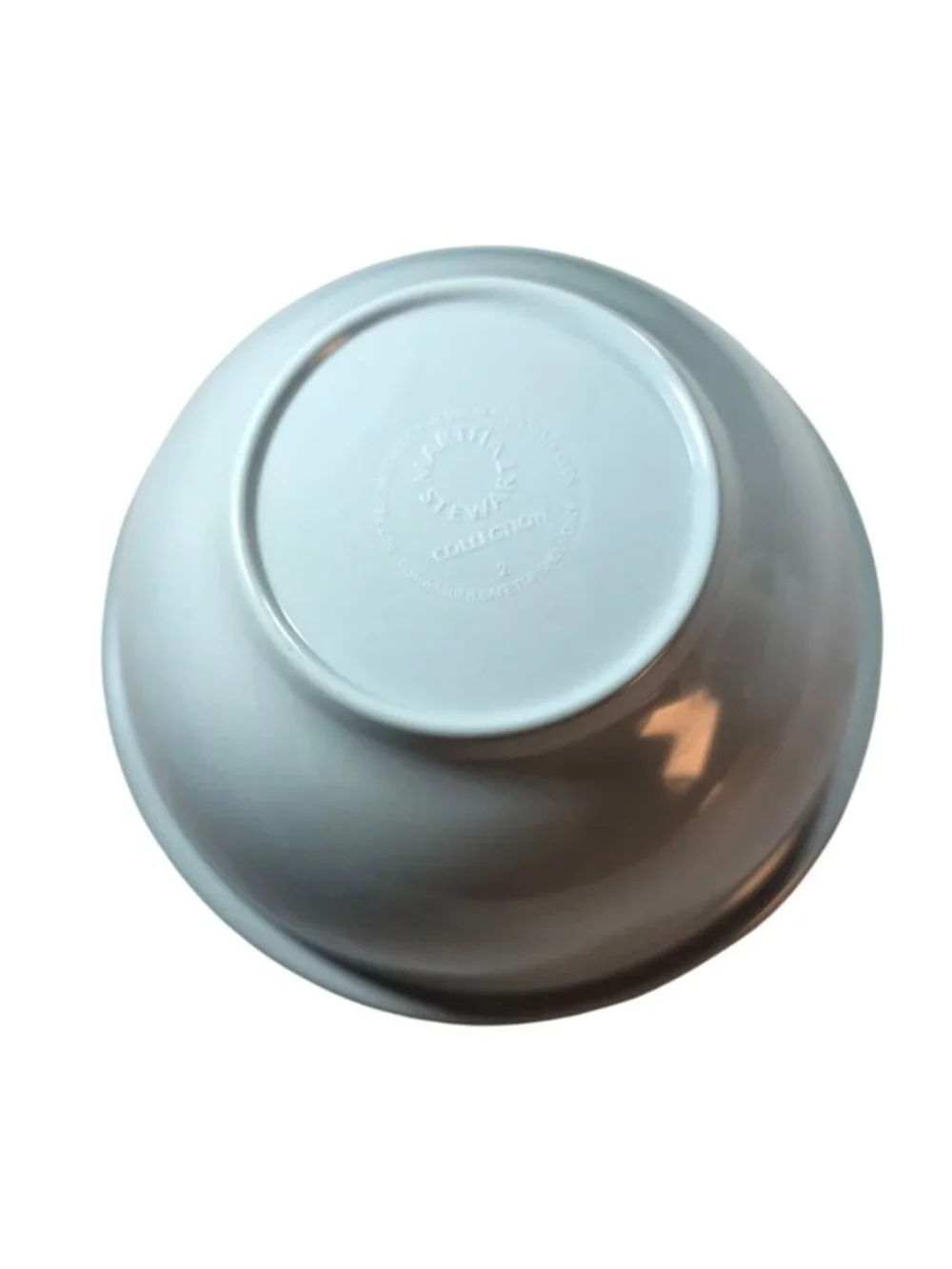 Martha Stewart Collection 2 Melamine Mixing Bowls Replacements Blue White